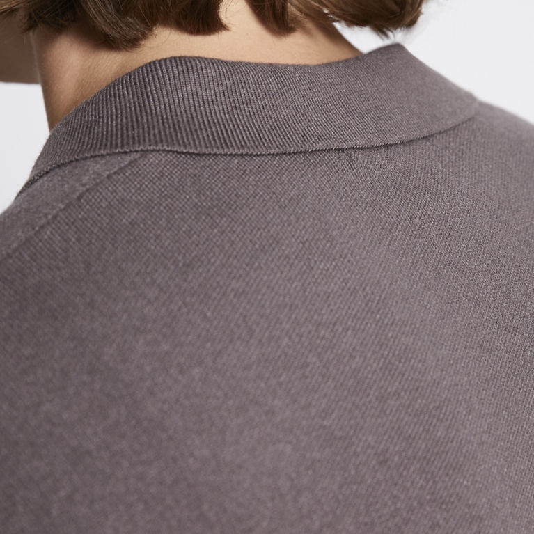 Knitted polo shirt "Ross" Brown